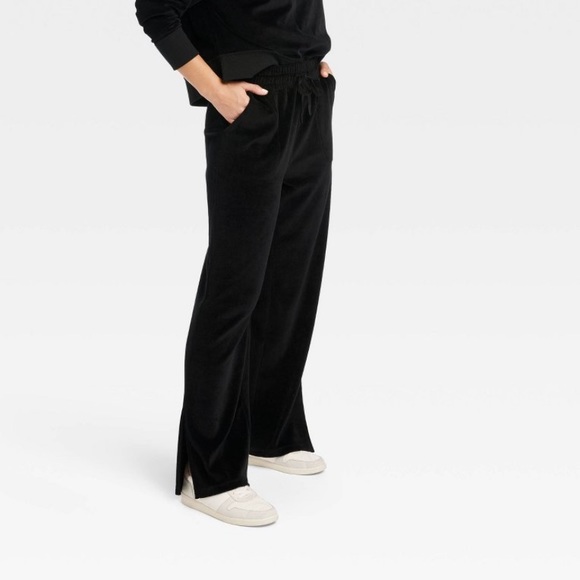 JoyLab Pants & Jumpsuits Joylab Midrise Velour Wide Leg Pants